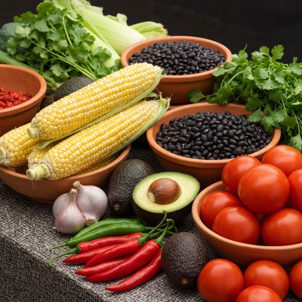 Ingredientes de cocina mexicana